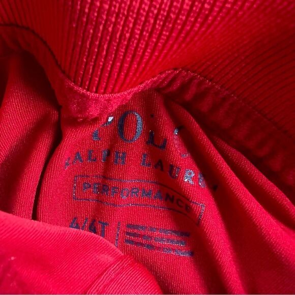 Polo by Ralph Lauren Performance Boy’s Red Collared Short Sleeve Shirt 6 - Picture 3 of 3